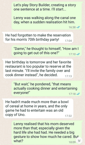 داستانسازی زنجیرهای (Story Builder)