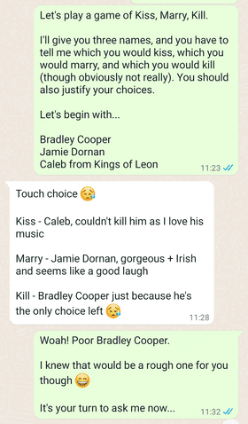 ببوس، ازدواج کن، بکش! (Kiss, Marry, Kill)