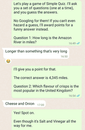 مسابقه اطلاعات عمومی (با چاشنی طنز)