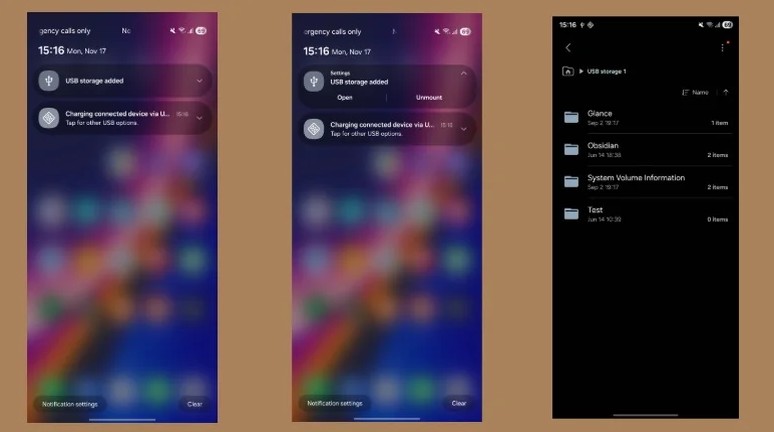 ۲. اتصال فلش مموری و هارد اکسترنال (افزایش حافظه در یک ثانیه)