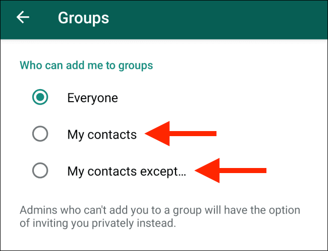 اضافه شدن به گروه‌های واتساپ