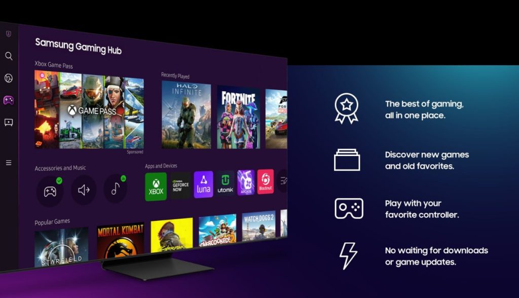 معرفی سرویس Gaming Hub تلویزیون‌ها و مانیتورهای هوشمند سامسونگ
