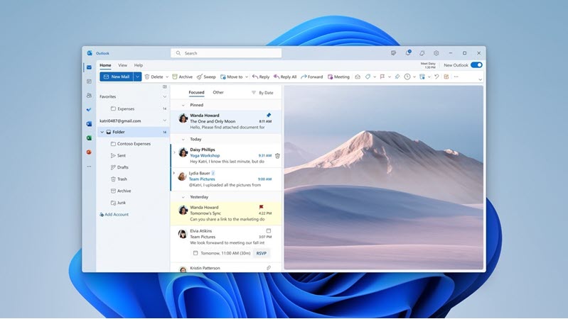 جایگزینی Outlook با Mail در مایکروسافت