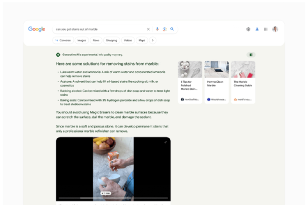 گوگل SGE، تلفیقی از هوش مصنوعی و موتور جستجو