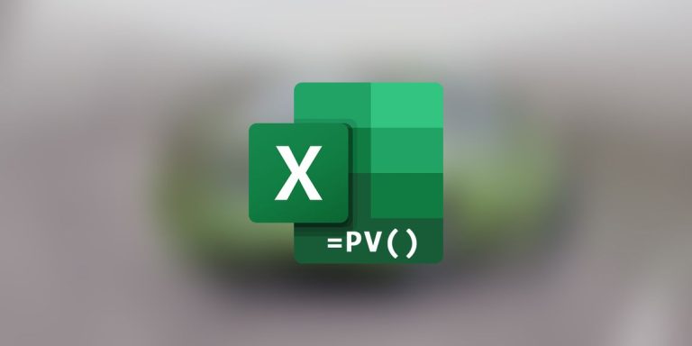 نحوه استفاده از تابع PV در اکسل برای محاسبه ارزش فعلی سالیانه