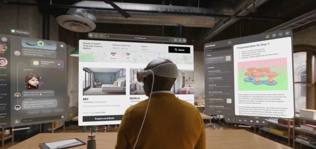 نسخه visionOS تلگرام برای هدست اپل ویژن پرو