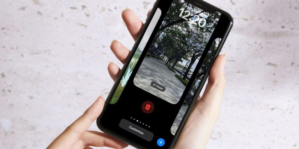 آموزش نحوه حذف تصویر زمینه از آیفون