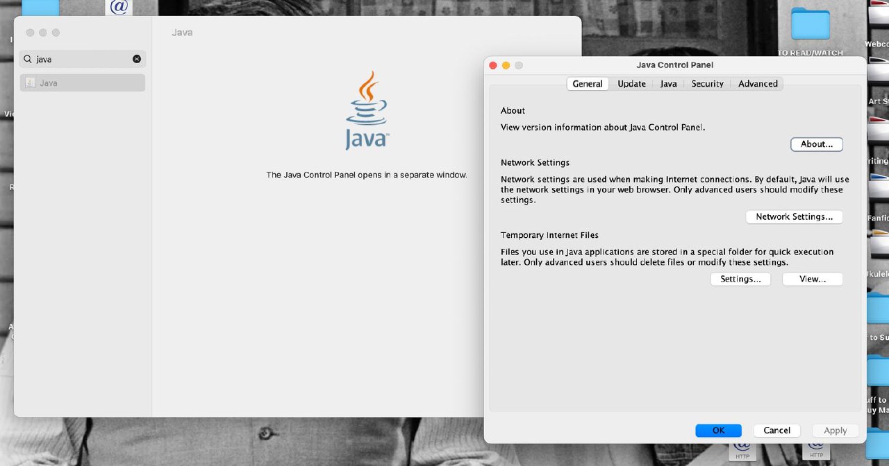 نحوه حذف Java در مک