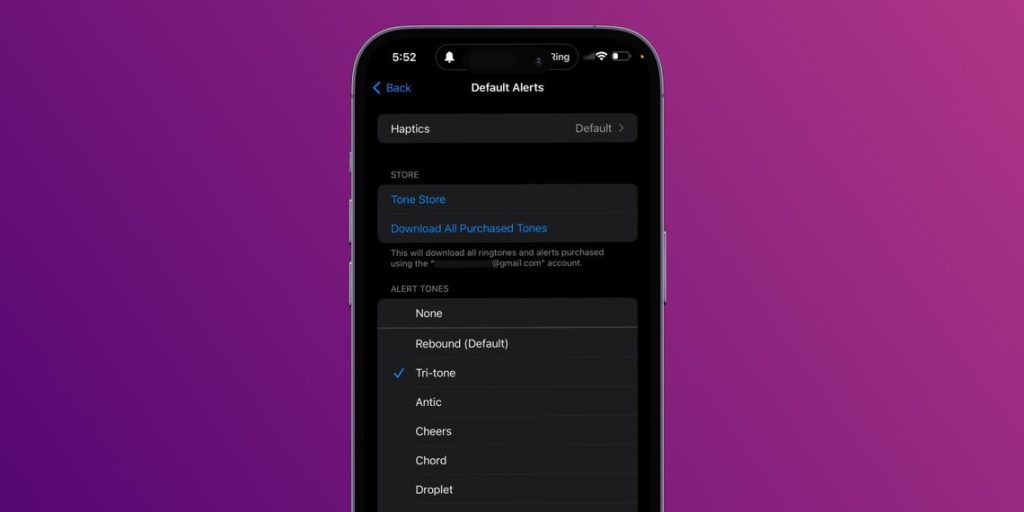 آموزش تغییر صدای اعلان پیش‌فرض آیفون