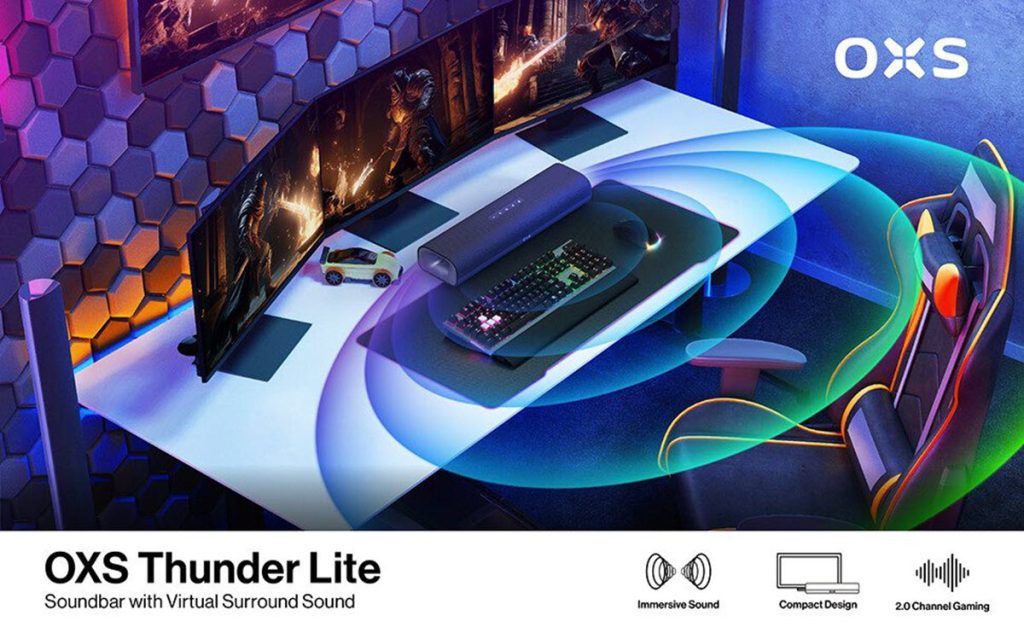 رونمایی OXS از ساندبار گیمینگ S2 Thunder Lite، تجربۀ جدیدی از گیمینگ!