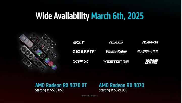 AMD تاریخ عرضه و قیمت کارتهای گرافیک RX 9070 و RX 9070 XT را رسماً اعلام کرد 1 AMD تاریخ عرضه و قیمت کارتهای گرافیک RX 9070 و RX 9070 XT را رسماً اعلام کرد