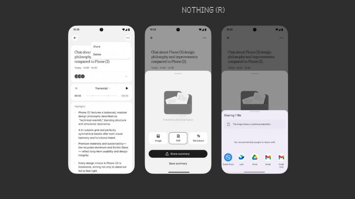 هوش مصنوعی ناتینگ با آپدیت‌های جدید Essential Space هوشمندتر از همیشه شد
