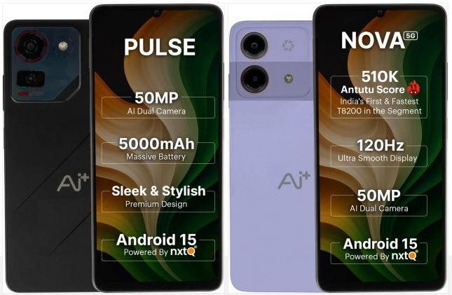 هوش مصنوعی و امنیت کوانتومی در جیب شما: گوشی‌های Ai+ Pulse و Nova 5G با سیستم عامل NxtQuantum OS در هند عرضه شدند