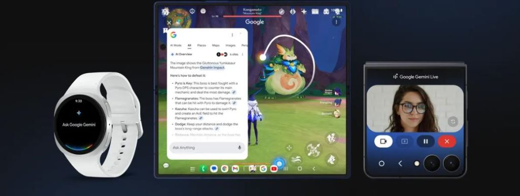 چهار قابلیت تازه هوش مصنوعی گوگل برای گوشی‌های گلکسی سامسونگ معرفی شد