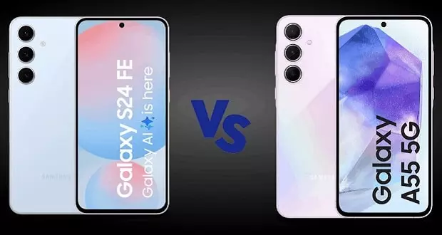 گلکسی A55 یا S24 FE؟ مقایسه دو رقیب قدرتمند با ارزش خرید بالا