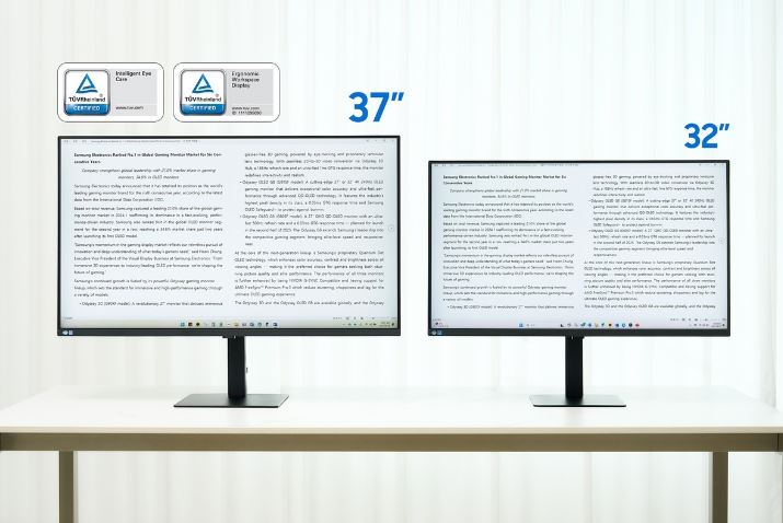 سامسونگ از مانیتور ۳۷ اینچی ViewFinity S8 رونمایی کرد