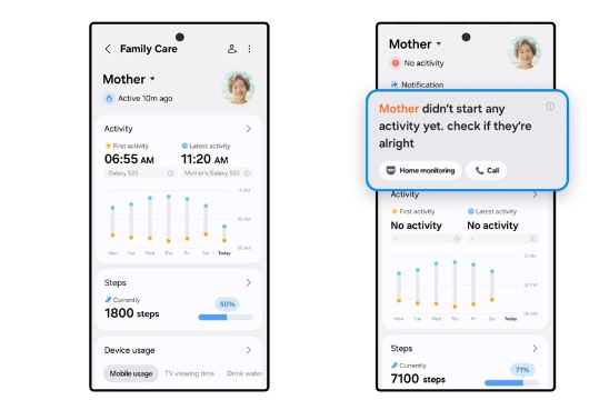 سامسونگ SmartThings Family Care با به‌روزرسانی تازه؛ تجربه مراقبت هوشمند بهتر شد