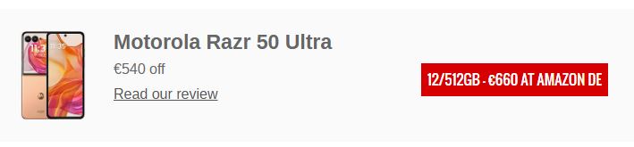 پایان انتظار برای یک گوشی پرچمدار؟ موتورولا Razr 50 Ultra با نصف قیمت و سایر تخفیف‌ها.