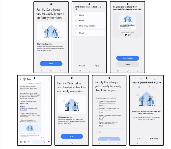 سامسونگ SmartThings Family Care با به‌روزرسانی تازه؛ تجربه مراقبت هوشمند بهتر شد