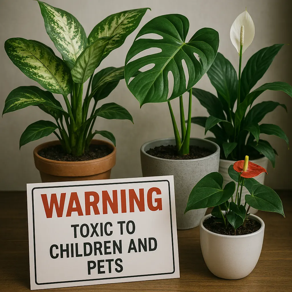 گیاهان آپارتمانی خطرناک: کدام گیاهان برای کودکان و حیوانات خانگی سمی هستند؟