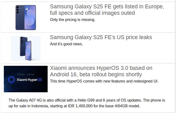 از معرفی آیفون ۱۷ تا زمزمه‌های گلکسی S25 FE