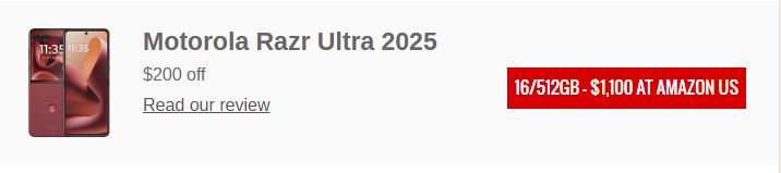 گلکسی Z Flip7 و S25 Ultra ارزان‌تر شدند؛ رونمایی از موتورولا Razr Ultra 2025