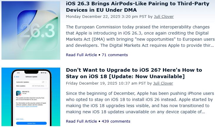  نگاهی کوتاه به دیگر خبرهای داغ دنیای اپل