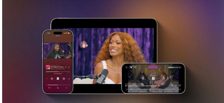 پادکست (Apple Podcasts): تجربه ویدئویی ارتقایافته