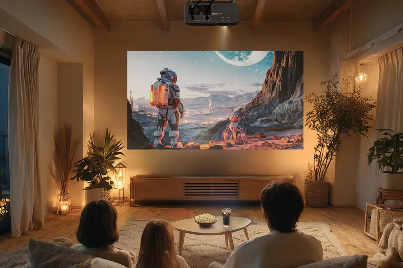 Optoma پروژکتور لیزری ۳۰۰ اینچی را معرفی کرد؛ تجربه سینما در خانه