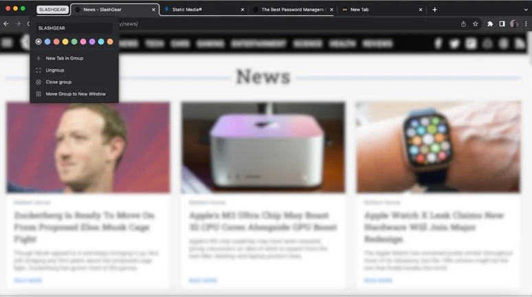 ۱. پایانِ آشفتگی با دسته‌بندی تب‌ها (Group Tabs)