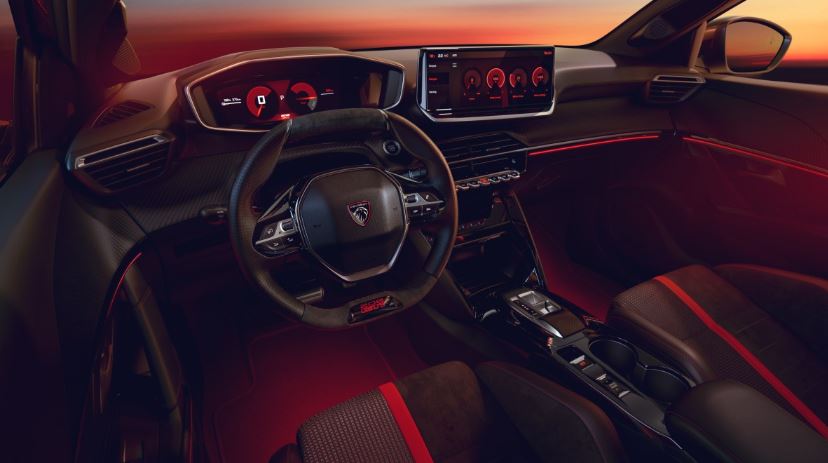 پژو e-208 GTi رونمایی شد؛ بازگشت نام افسانهای GTi با قلبی تمامبرقی 7 طراحی داخلی؛ کابینی که بوی مسابقه میدهد!