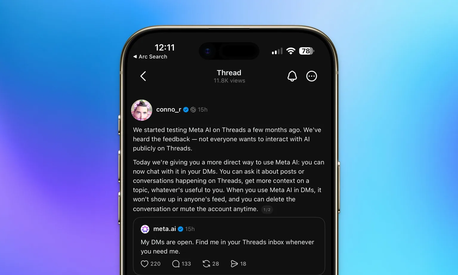 Meta AI به پیامهای خصوصی Threads میآید؛ تجربهای تازه برای گفتگوهای شخصیتر 1 چرا Meta AI به بخش پیامهای خصوصی منتقل شد؟