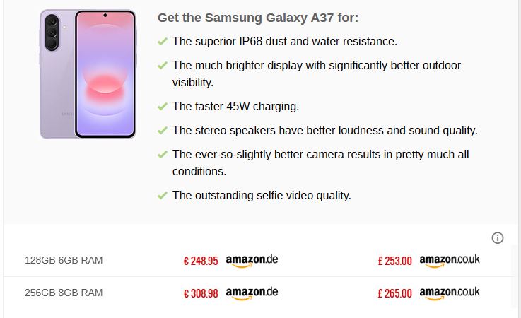 مقایسه Galaxy A27 و Galaxy A37؛ کدام میانرده سامسونگ ارزش خرید بیشتری دارد 8 کدام مدل ارزش خرید بیشتری دارد؟