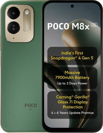 رونمایی رسمی از Poco M8x؛ باتری ۷۹۰۰ میلی&zwnj;آمپرساعتی و تراشه جدید Snapdragon 4 Gen 5