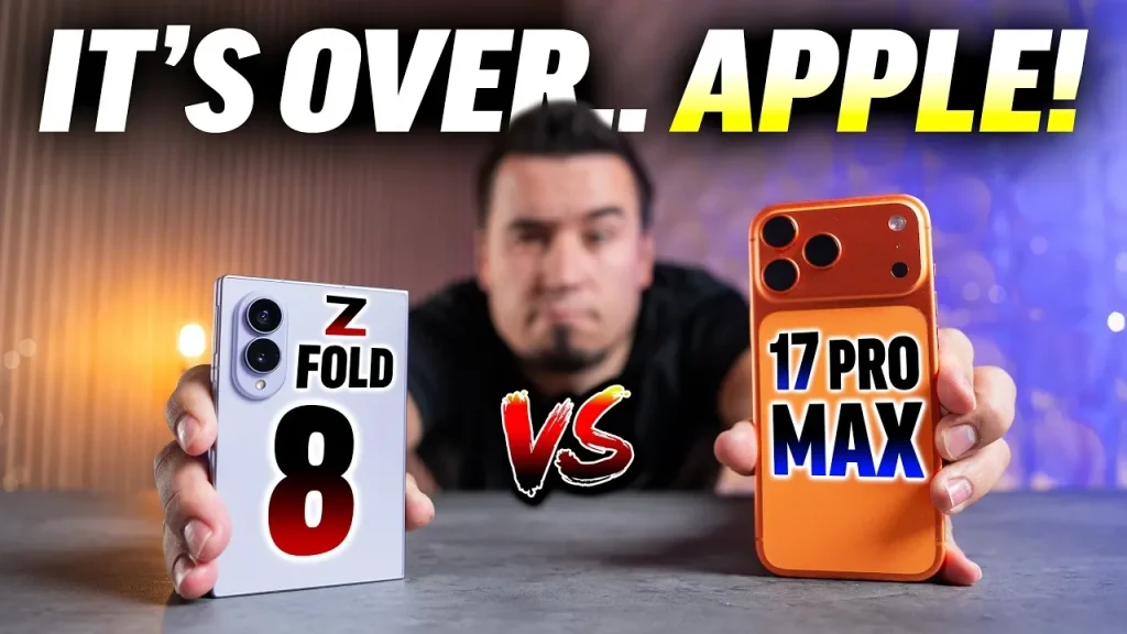 مقایسه گلکسی Z Fold 8 با آیفون 17 پرو مکس؛ تاشوی سامسونگ تا چه حد برتر است