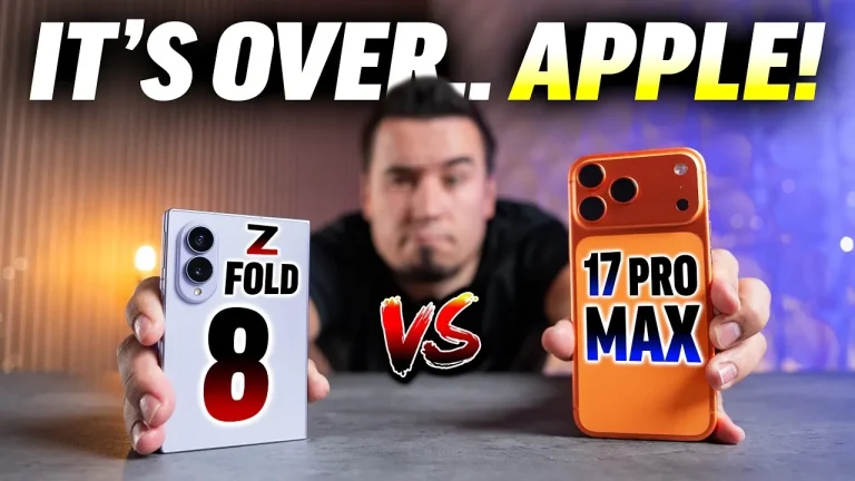 مقایسه گلکسی Z Fold 8 با آیفون 17 پرو مکس؛ تاشوی سامسونگ تا چه حد برتر است