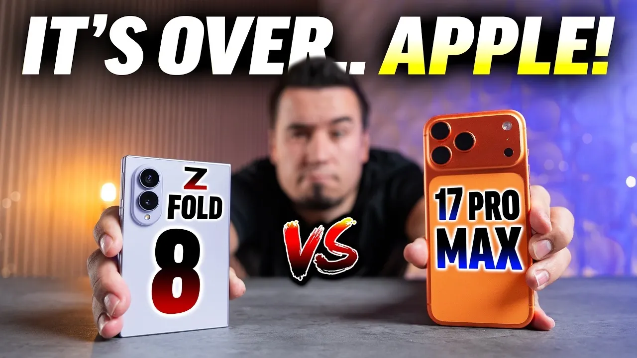مقایسه گلکسی Z Fold 8 با آیفون 17 پرو مکس؛ تاشوی سامسونگ تا چه حد برتر است