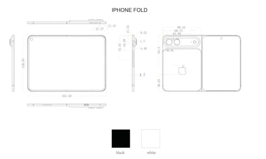 طراحی iPhone Fold؛ آیفونی که بیشتر شبیه iPad mini می‌شود
