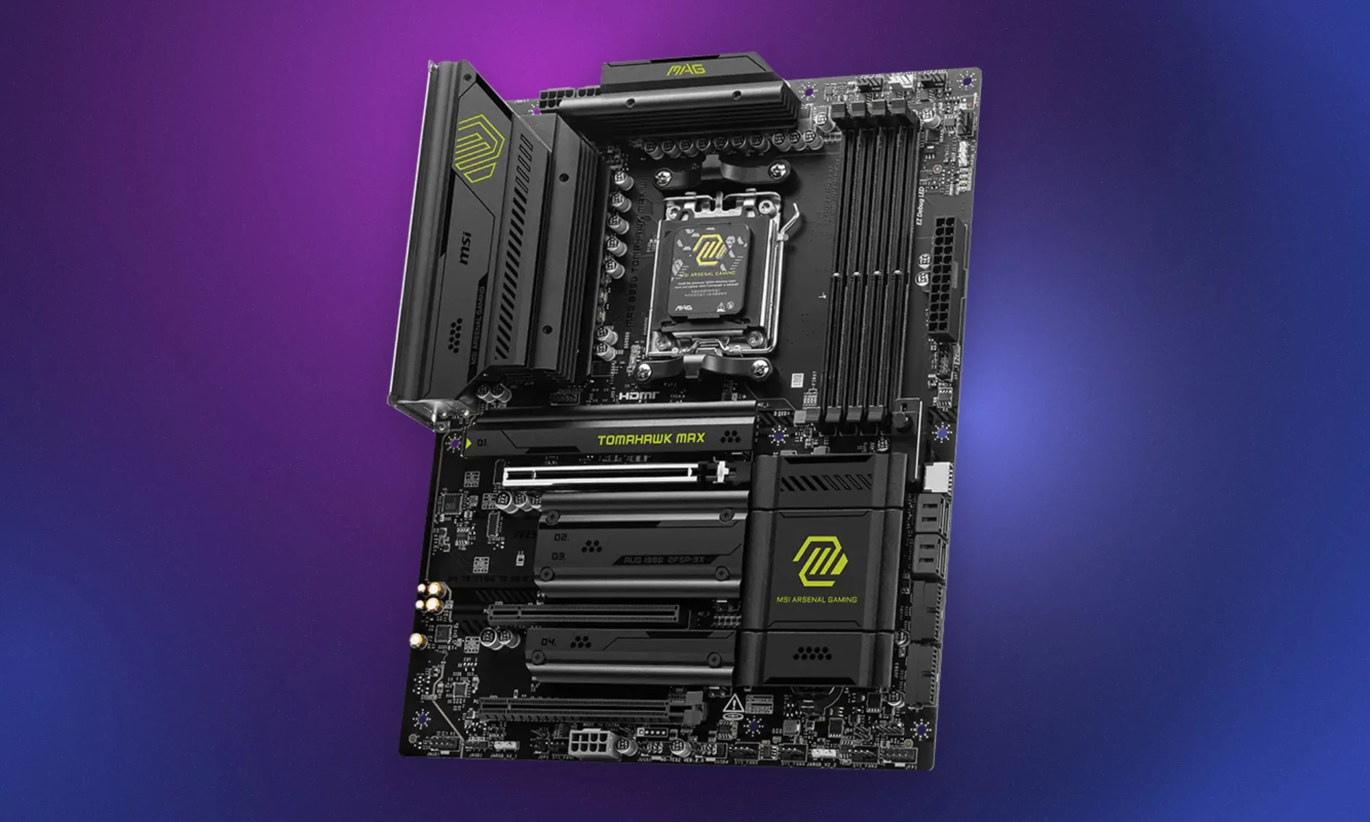 راهنمای خرید مادربرد B850 برای Ryzen 9000؛ ۵ مدل برتر بازار 3 MSI MAG B850 TOMAHAWK MAX WIFI؛ انتخاب مطمئن و جانسخت