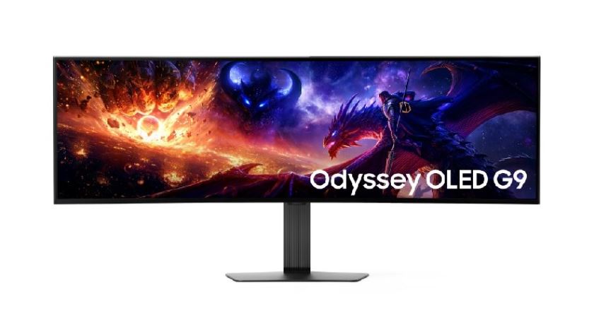 ۱. مانیتور Odyssey OLED G9 (مدل G95SJ)؛ غول ۴۹ اینچی فوق‌عریض