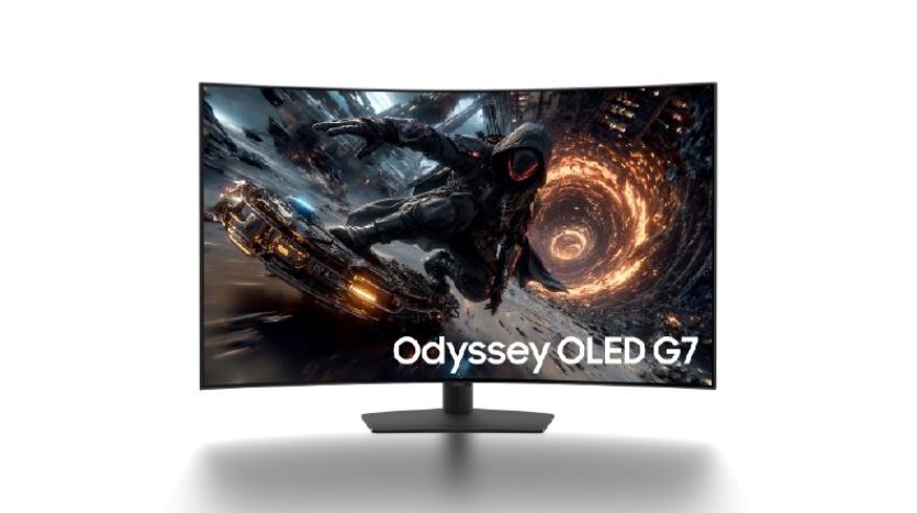 ۳. مانیتور Odyssey OLED G7 (مدل G75SJ)؛ نخستین OLED خمیده ۴۲ اینچی جهان