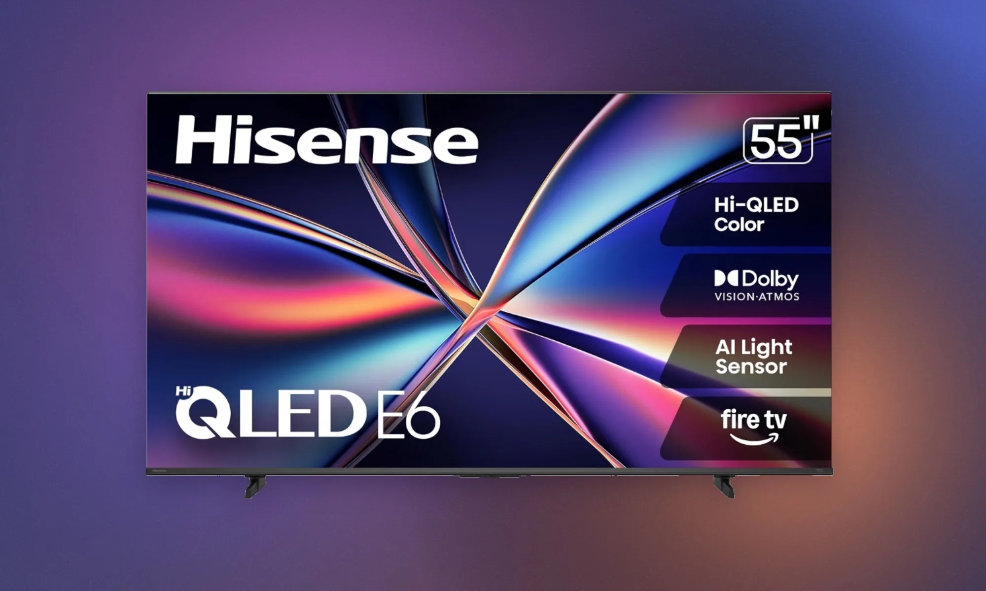  Hisense E6 Cinema QLED؛ نمایشگر ۵۵ اینچی زیر ۳۰۰ دلار