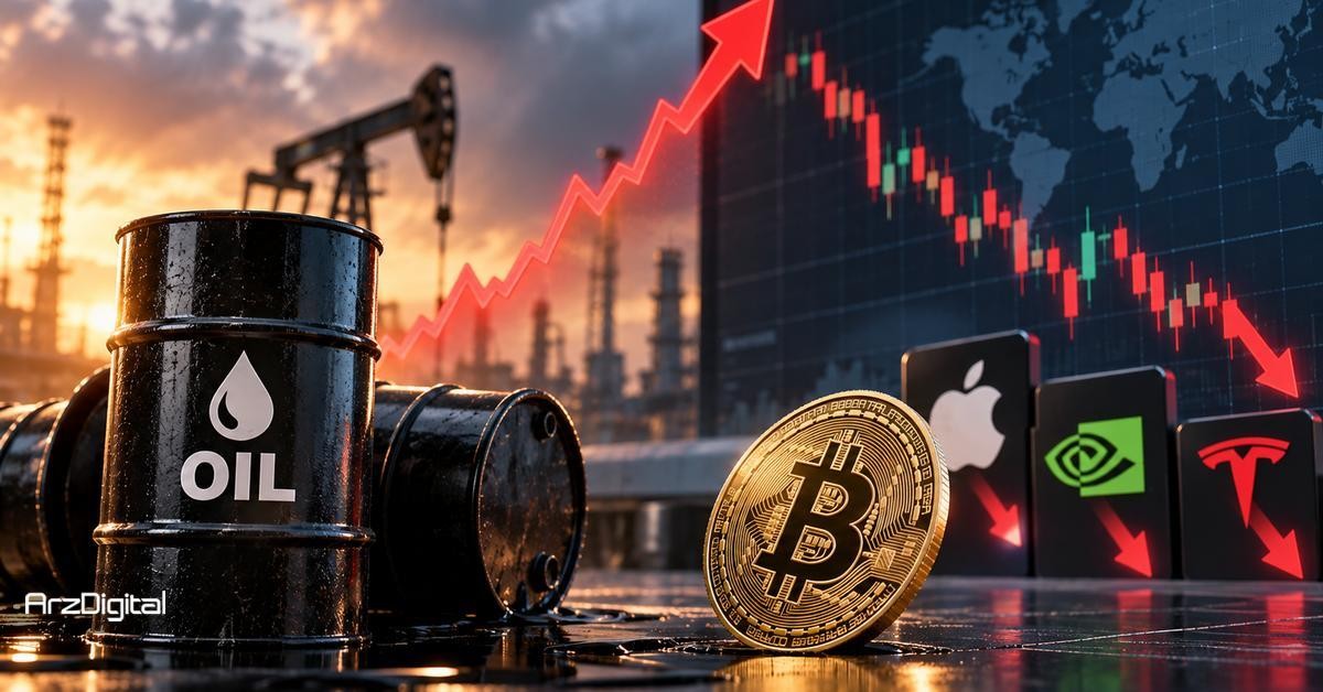 جهش قیمت نفت در کمین بازارها و سقوط بیت کوین و سهام