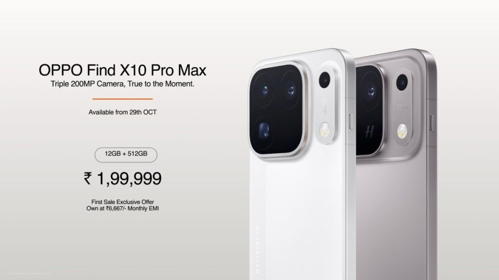 اوپو Find X10 و Find X10 Pro Max در هند معرفی شدند؛ قیمت و مشخصات فنی